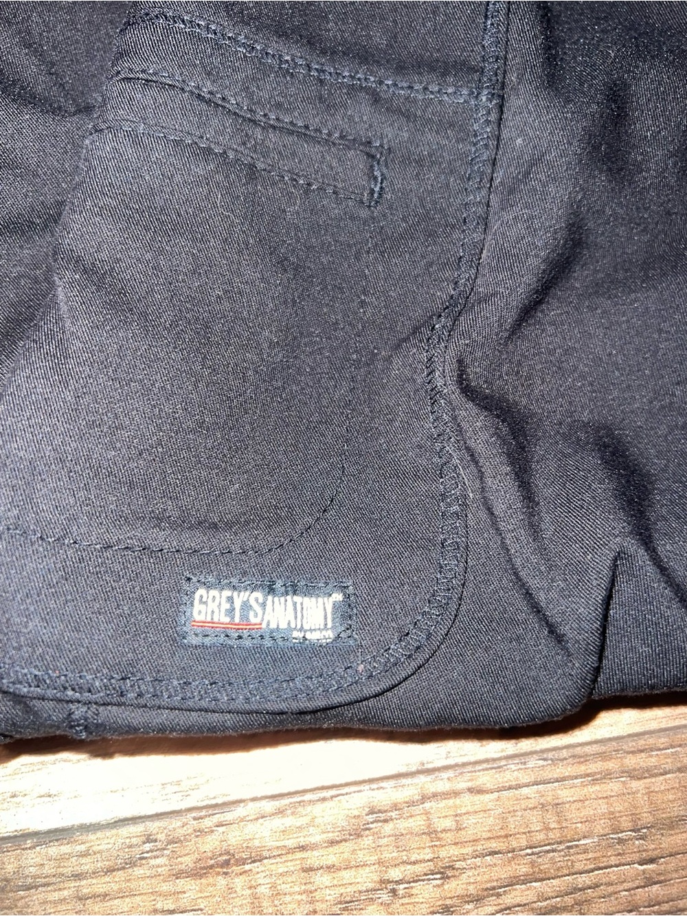 Womens Black Drawstring Jogger Scrub Pants - Picture 5 of 5
